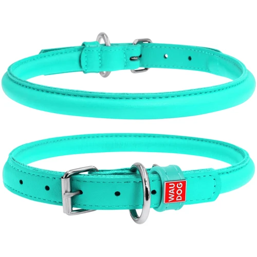 Нашийник круглий WAUDOG Glamour 13 мм 45-53 см ментоловий (350713)