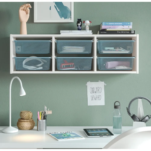 Настенный модуль ІКЕА TROFAST 99х21х30 см серо-синий (595.333.60): Производитель Ikea
