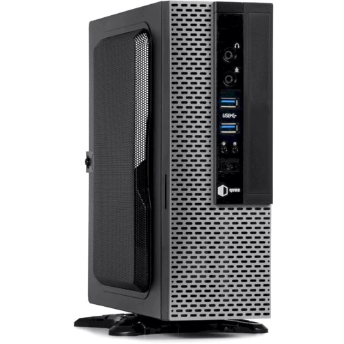 Корпус QUBE MS112 2U3, Mini-ITX, 200Вт, 2xAudio, 2xUSB 3.0 (QBMS112_FB2U3)