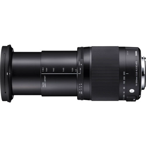 Объектив для фотоаппарата Sigma 18-300mm F3.5-6.3 DC Macro OS HSM (Canon): Тип объектива Телеобъектив