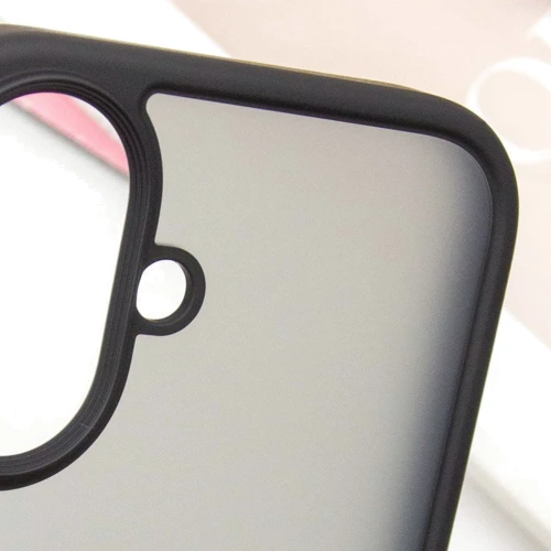 Чехол для iPhone Mobile Case TPU+PC Metal Buttons Black for iPhone 16: Тип аксессуара чехол