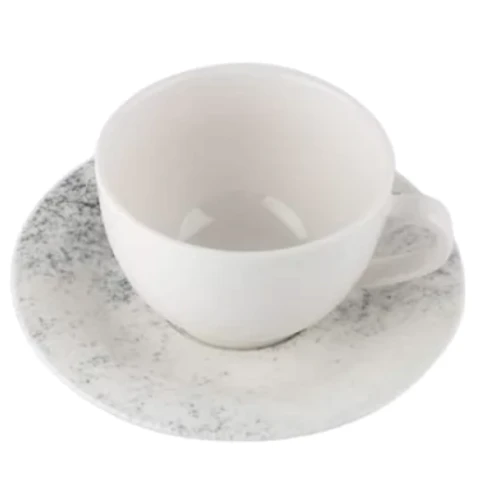 Чашка Porland Smoky Alumilite 280 мл с блюдцем 160 мм (213-228330.S): Тип Чашка c блюдцем