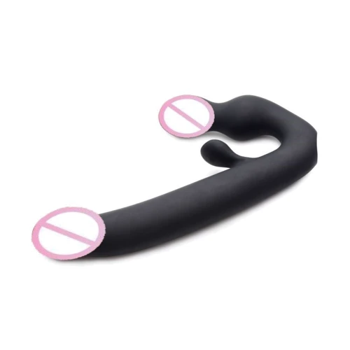 Безремневой страпон с вибрацией Tri-Volver Rechargeable Strapless Strap On