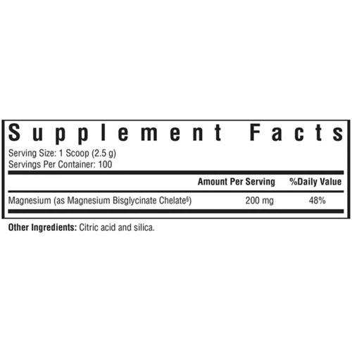 Seeking Health Magnezium Glycinate powder Магний глицинат в порошке 200 мг 250 грамм: Тип Магний