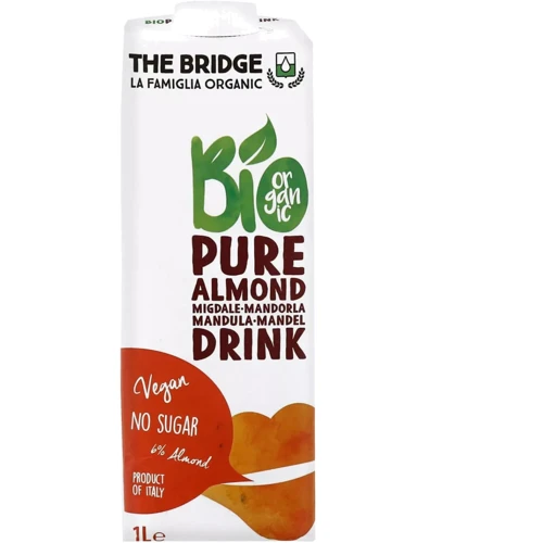 Напиток миндальный The Bridge Чистый Миндаль органический 1 л (8019428007449)