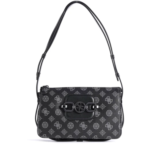 Женская сумка через плечо Guess Hensely Logo Top Zip Shldr Bag темно-серая (HWPM8378180-CMT)