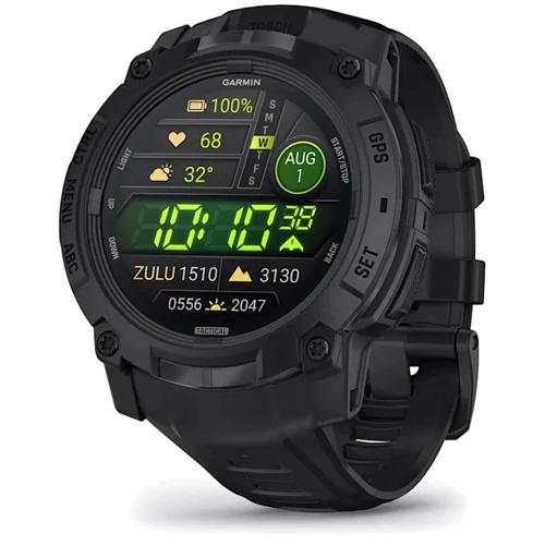 Смарт-часы Garmin Instinct 3 AMOLED 50mm Tactical Edition Black with Black Band (010-03020-50)