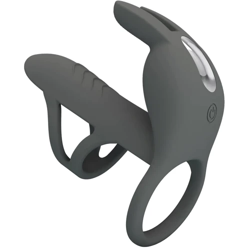 Насадка с вибрацией LYBAILE Pretty Love Master Ring Gray (BI-210326-1)