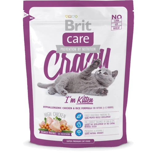 Сухой корм для котят Brit Care Crazy I am Kitten 0.4 кг (8595602505531)