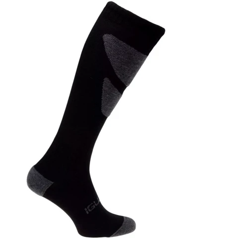 Шкарпетки гірськолижні Iguana Predo-Black/Dark Grey розмір 43-46 (29-31) чорні (5902786377282) фото 1