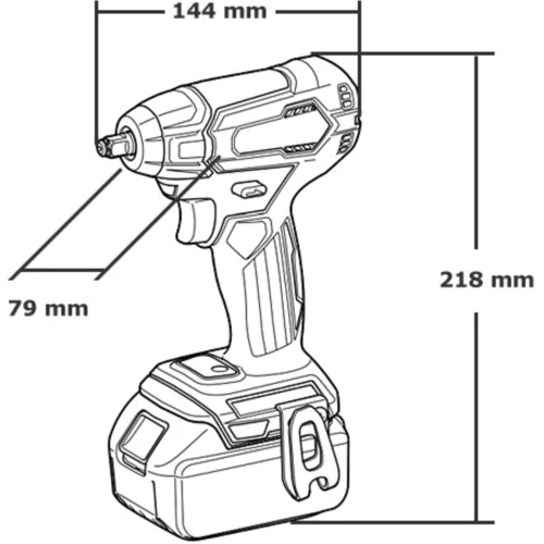 Аккумуляторный гайковерт Makita DTW180RFE: Тип инструмента гайковерт