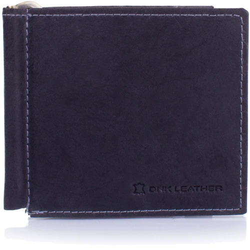 Мужской зажим для денег DNK Leather черный (DNKGC2-MH-black): Пол Мужской