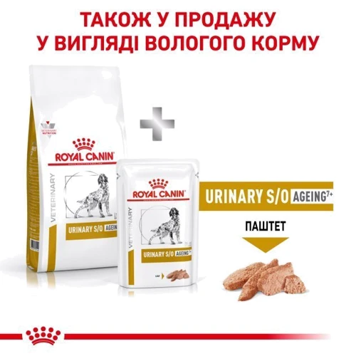Сухий корм для літніх собак Royal Canin Urinary S/O Aging 7+ Dog при захворюваннях сечових шляхів 1.5 кг (1271015): Основні інгредієнти Рис, Птица