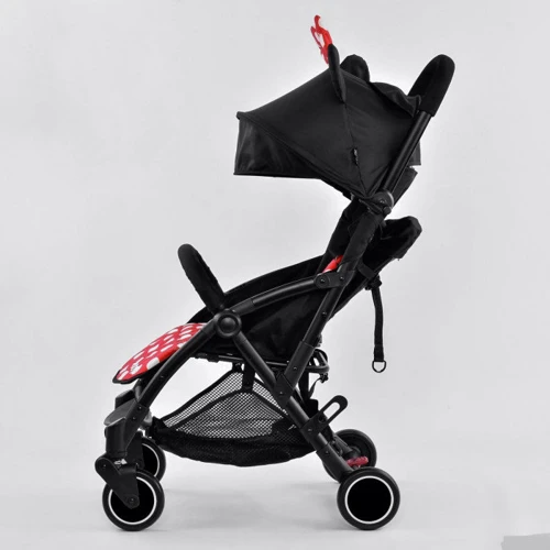 Коляска прогулочная W 2290 JOY Черный с красным: Возможность установки люльки нет