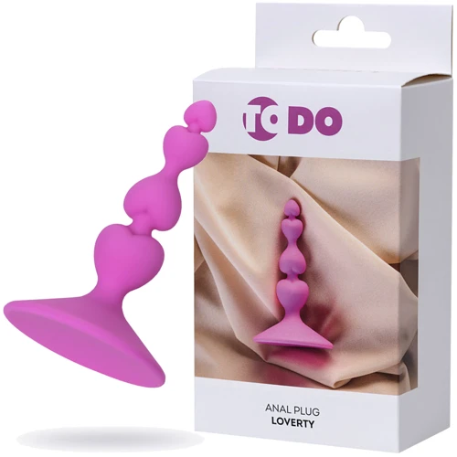 Анальная пробка ToDo Anal Plug Loverty (розовая)