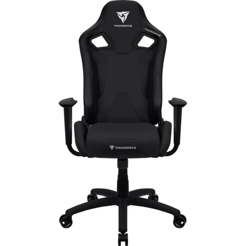 Крісло для геймерів ThunderX3 XC3 All Black (XC3_All_Black): Оснащення Поясничный валик, С колесиками, С крестовиной, Подголовник, Подлокотники