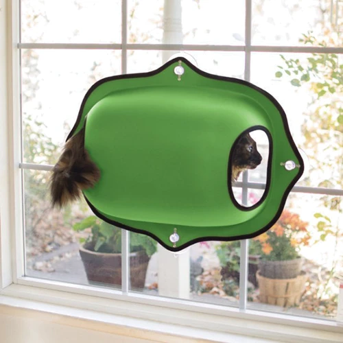 Спальне місце-будиночок K & H Pet Products EZ Mount Window Pod на вікно для котів 69x20х51 см (9182) фото 1
