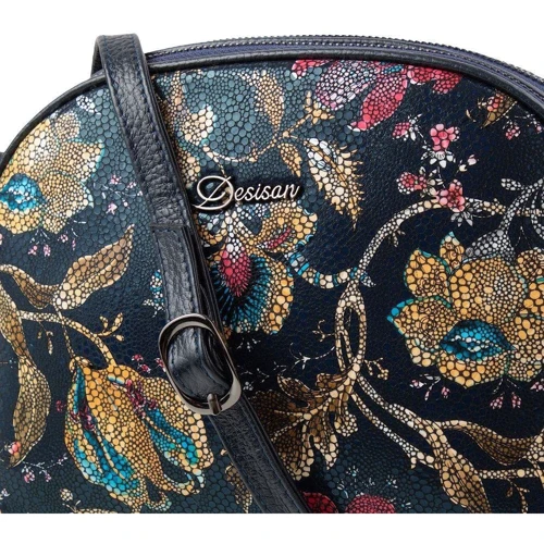 Женская сумка через плечо Desisan синяя (SHI3136-415): Застежка Молния