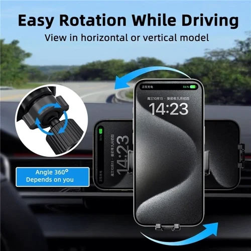 Держатель WIWU Car Holder Wireless Charger CH-321 15W Black фото 5