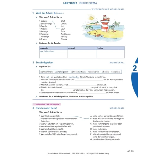 Sicher! Aktuell B2: Arbeitsbuch mit Audio-CD: Кількість сторінок 220