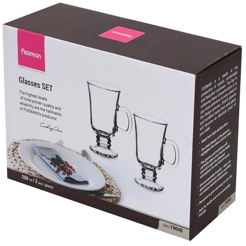 Кружка Fissman для горячих напитков 250 мл 2 шт (19048)