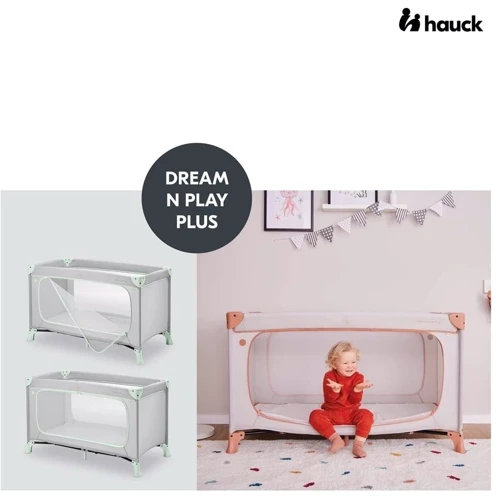 Детский манеж-кроватка Hauck Dream N Play Plus Dusty Mint (60099-3)