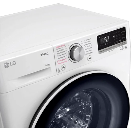 Стиральная машина LG F2V5GS0WW: Загрузка белья (стирка), кг 8.5