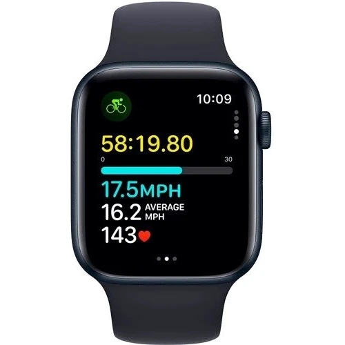 Apple Watch SE 2 2023 44mm GPS Midnight Aluminum Case with Midnight Sport Band - M/L (MRE93) Approved Витринный образец фото 5