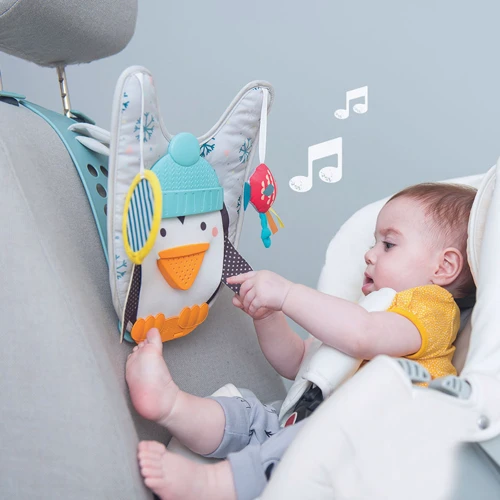 Розвиваючий центр для автомобіля Taf Toys Музичний пінгвін (12285): Особливості музичний супровід