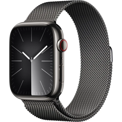 

Apple Watch Series 9 45mm GPS+LTE Graphite Stainless Steel Case with Graphite Milanese Loop (MRMX3)