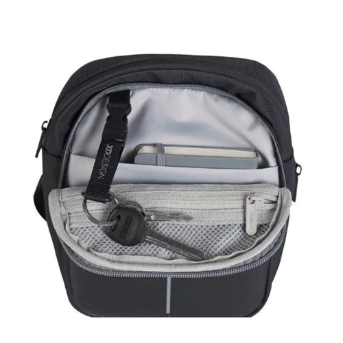 Мужская сумка через плечо XD Design BOXY SLING черная (P705.951): Тип ручки Без ручки, Плечевой ремень