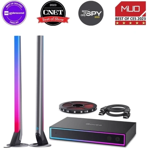 Набір адаптивного підсвічування Govee H6601 HDMI AI Gaming Kit RGBIC чорний (H6601311) фото 11