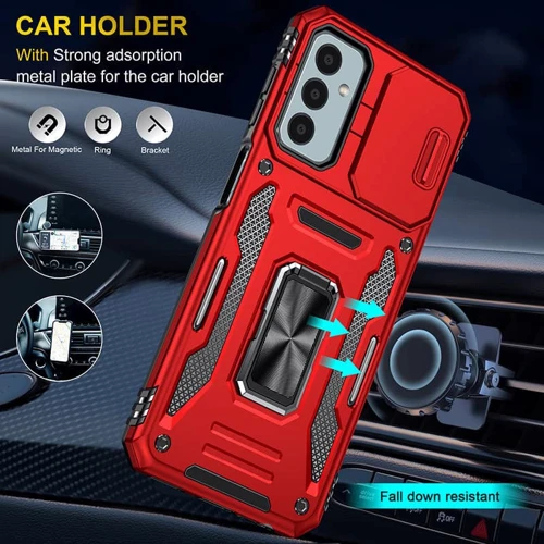 Чохол для телефона Mobile Case Camshield Army Ring Red для Samsung A155 Galaxy A15 4G / A15 5G: Сумісність Samsung A155 Galaxy A15 4G / A15 5G