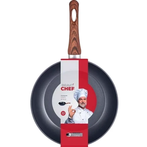 Сковорода Bravo Chef класична 22 см (BC-1101-22): Діаметр, см 22