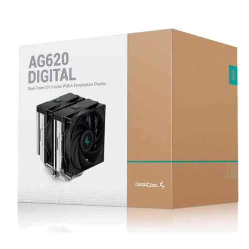 Кулер Deepcool AG620 Digital BK (R-AG620-BKNDMN-G-1): Потужність, що розсіюється, Вт 260