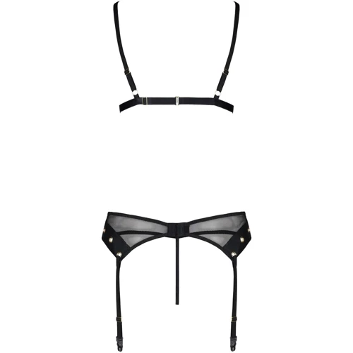 Комплект белья Passion NESSY SET Black XXL/XXXL