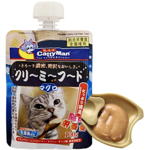 Вологий корм CattyMan Complete Creamy Food Tuna Крем-суп з тунцем для котів 100 г (56195)