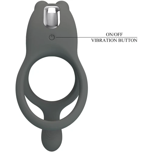 Ерекційне віброкільце LYBAILE Pretty Love - MASTER RING Gray (BI-210335-1)