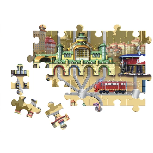 Паровозик Вілсон Chuggington з механічною функцією та пазлом (EU890301)