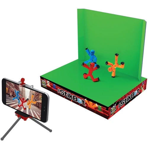 Игровой набор для анимационного творчества Stikbot S1 – Студия Z-Screen (2 экскл. фиг.,штатив,сцена): Серия Stikbot