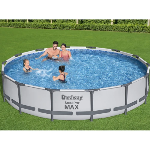 Бассейн Bestway круглый 427-84 см (56595) (фильтр-насос, коробка) фото 2