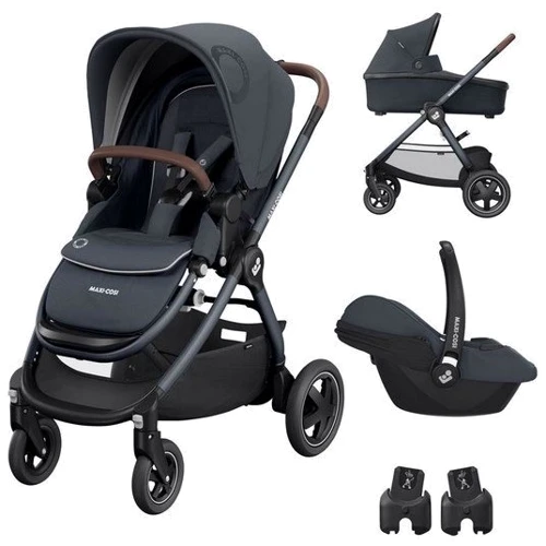 Коляска универсальная 3 в 1 Maxi-Cosi Adorra2 Essential Graphite (1932750300): Тип коляски Универсальная коляска (3-в-1)