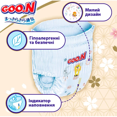 Трусики-подгузники Goo.N Premium Soft для детей 12-17 kg размер 5(XL) унисекс 72 шт. (F1010101-158-2): Размер подгузника 5 (XL)