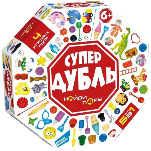 Гра дитяча настільна Супер Дубль (2012С_UA): Вік от 6-ти лет