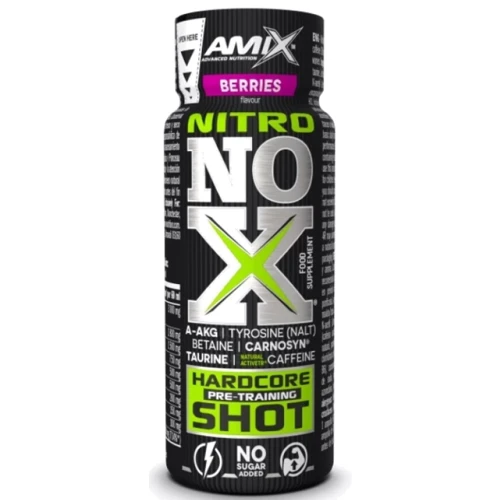 Предтренировочный комплекс Amix Nitro NOX Shot 60 ml / 1 serving / berries