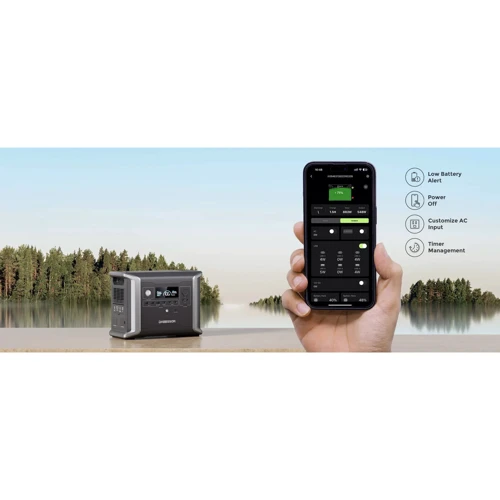 Зарядна станція Dabbsson DBS1300 + Додаткова батарея 2xDBS1700B 1200W 4730Wh: Розмір, мм 362x275x221 (станция Dabbsson DBS1300) / 362x275x221 мм (батарея Dabbsson DBS1700B)