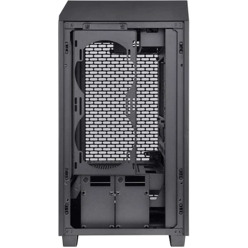 Корпус ThermalTake The Tower 200 Black (CA-1X9-00S1WN-00): Материал передней панели закалённое стекло и сталь