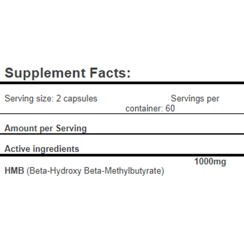 Аминокислота для спорта Amix HMB 1000 mg 120 capsules/60 servings: Вкус Без вкуса