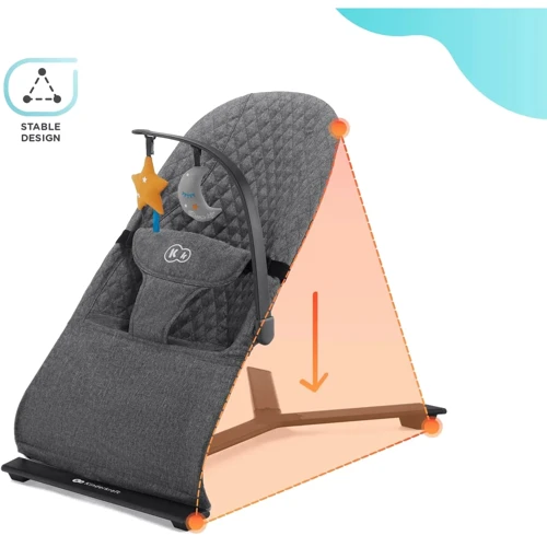 Шезлонг-качалка Kinderkraft Mimi Grey (KBMIMI00GRY0000) фото 8