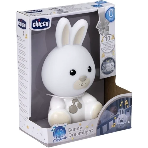 Игрушка-ночник Chicco Кролик Dreamlight музыкальная (11456.00): Особенности Автоотключение, звуковое сопровождение